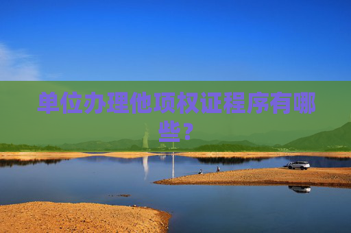 单位办理他项权证程序有哪些？
