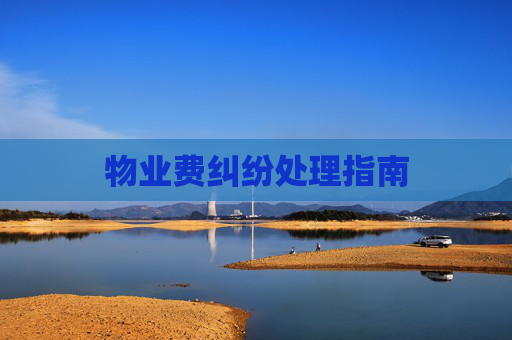 物业费纠纷处理指南