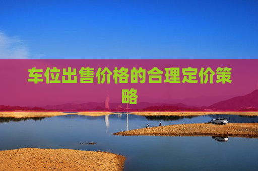 车位出售价格的合理定价策略